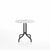 Emeco 1 Inch Cafe Table - Round Top Coffee table Emeco Table Top 30" Black Powder Coated Aluminum White HPL