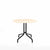Emeco 1 Inch Cafe Table - Round Top Coffee table Emeco Table Top 36" Black Powder Coated Aluminum Accoya