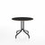 Emeco 1 Inch Cafe Table - Round Top Coffee table Emeco Table Top 36" Black Powder Coated Aluminum Accoya Wood