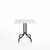 Emeco 1 Inch Cafe Table - Square Top Coffee table Emeco Table Top 30" Black Powder Coated Aluminum White Laminate Plywood