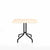 Emeco 1 Inch Cafe Table - Square Top Coffee table Emeco Table Top 36" Black Powder Coated Aluminum Accoya Wood