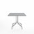 Emeco 1 Inch Cafe Table - Square Top Coffee table Emeco Table Top 36" Brushed Aluminum Gray HPL