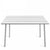 Emeco Run Table 48" table Emeco CLEAR ALUMINUM FRAME ALUMINUM 