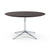 Florence Knoll 54" Round Table Dining Tables Knoll Polished chrome Ebonized Oak 