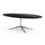 Florence Knoll 96" Oval Table Dining Tables Knoll Polished chrome Nero Marquina marble, Shiny finish 