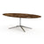 Florence Knoll 96" Oval Table Dining Tables Knoll Polished chrome Espresso marble, Satin finish 