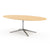 Florence Knoll 96" Oval Table Dining Tables Knoll Polished chrome Natural Oak 