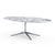 Florence Knoll 96" Oval Table Dining Tables Knoll Polished chrome Calacatta marble, Shiny finish 