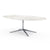 Florence Knoll 96" Oval Table Dining Tables Knoll Polished chrome Arabescato marble, Satin finish 