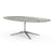 Florence Knoll 96" Oval Table Dining Tables Knoll Polished chrome Grey marble, Satin finish 