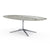Florence Knoll 96" Oval Table Dining Tables Knoll Polished chrome Grey marble, Shiny finish 