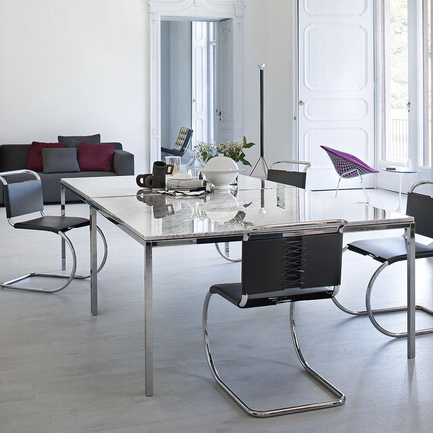 Florence Knoll Dining Table - 55" x 55" Dining Tables Knoll 