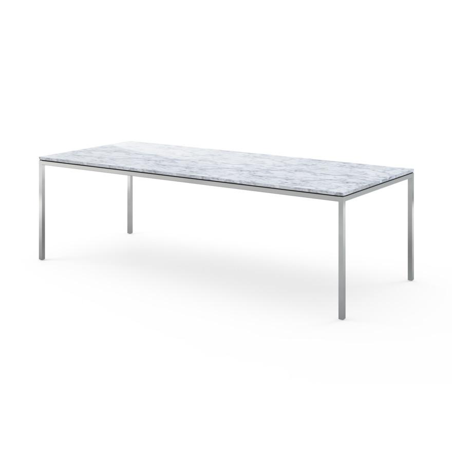 Florence Knoll Dining Table - 94" x 39" Dining Tables Knoll Carrara marble, Shiny finish 