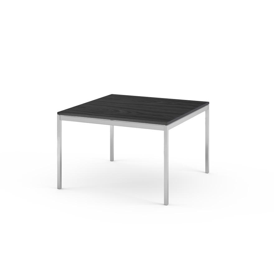 Florence Knoll Small End Table Coffee Tables Knoll Polished chrome Ebonized Walnut 