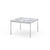 Florence Knoll Small End Table Coffee Tables Knoll Polished chrome Arabescato marble, Satin finish 