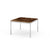 Florence Knoll Small End Table Coffee Tables Knoll Polished chrome Espresso marble, Satin finish 