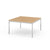 Florence Knoll Large End Table side/end table Knoll Polished chrome Light Oak 