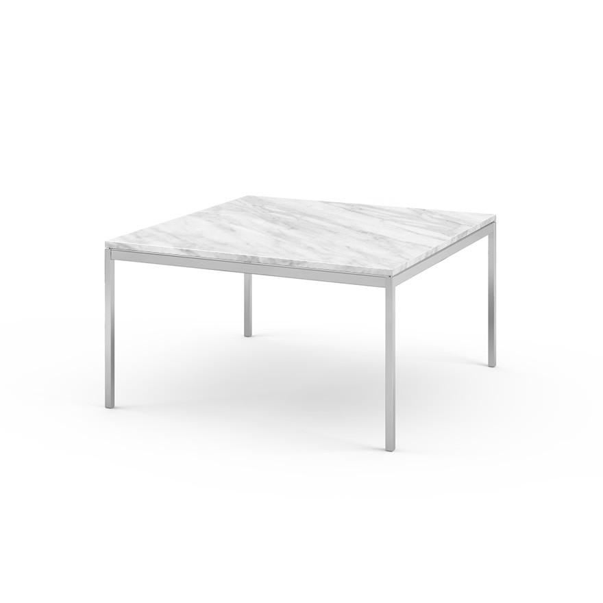 Florence Knoll Large End Table side/end table Knoll Polished chrome Carrara marble, Shiny finish 