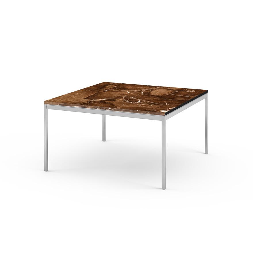 Florence Knoll Large End Table side/end table Knoll Polished chrome Espresso marble, Satin finish 