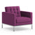 Florence Knoll Relaxed Lounge Chair lounge chair Knoll Ultrasuede - Wild Plum 
