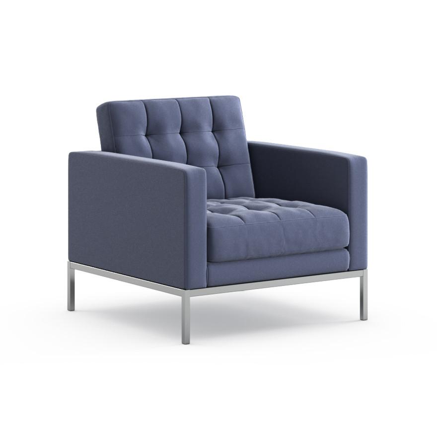 Florence Knoll Relaxed Lounge Chair lounge chair Knoll Knoll Velvet - Marina 