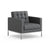 Florence Knoll Relaxed Lounge Chair lounge chair Knoll Prairie Leather - Sterling 