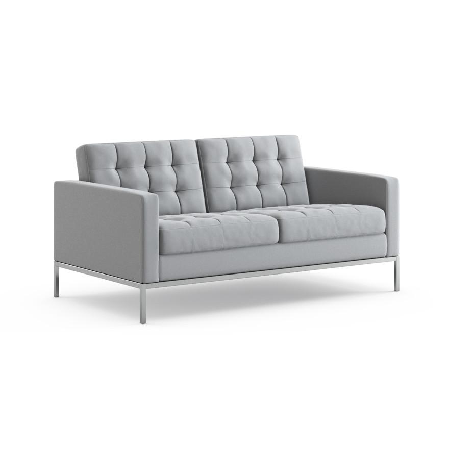 Florence Knoll Relaxed Settee sofa Knoll Knoll Velvet - Swan 