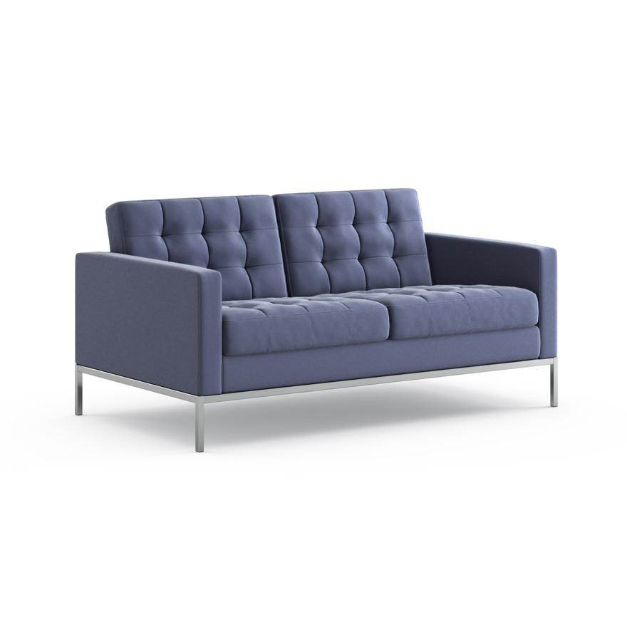Florence Knoll Relaxed Settee sofa Knoll Knoll Velvet - Marina 