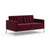Florence Knoll Relaxed Settee sofa Knoll Knoll Velvet - Wine 