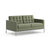 Florence Knoll Relaxed Settee sofa Knoll Knoll Velvet - Sage 