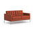 Florence Knoll Relaxed Settee sofa Knoll Volo Leather - Kilim 