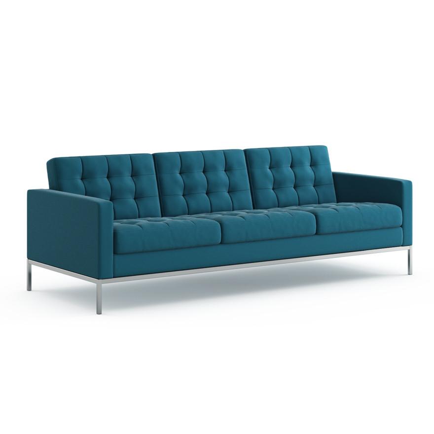 Florence Knoll Relaxed Sofa sofa Knoll Ultrasuede - Alpine 