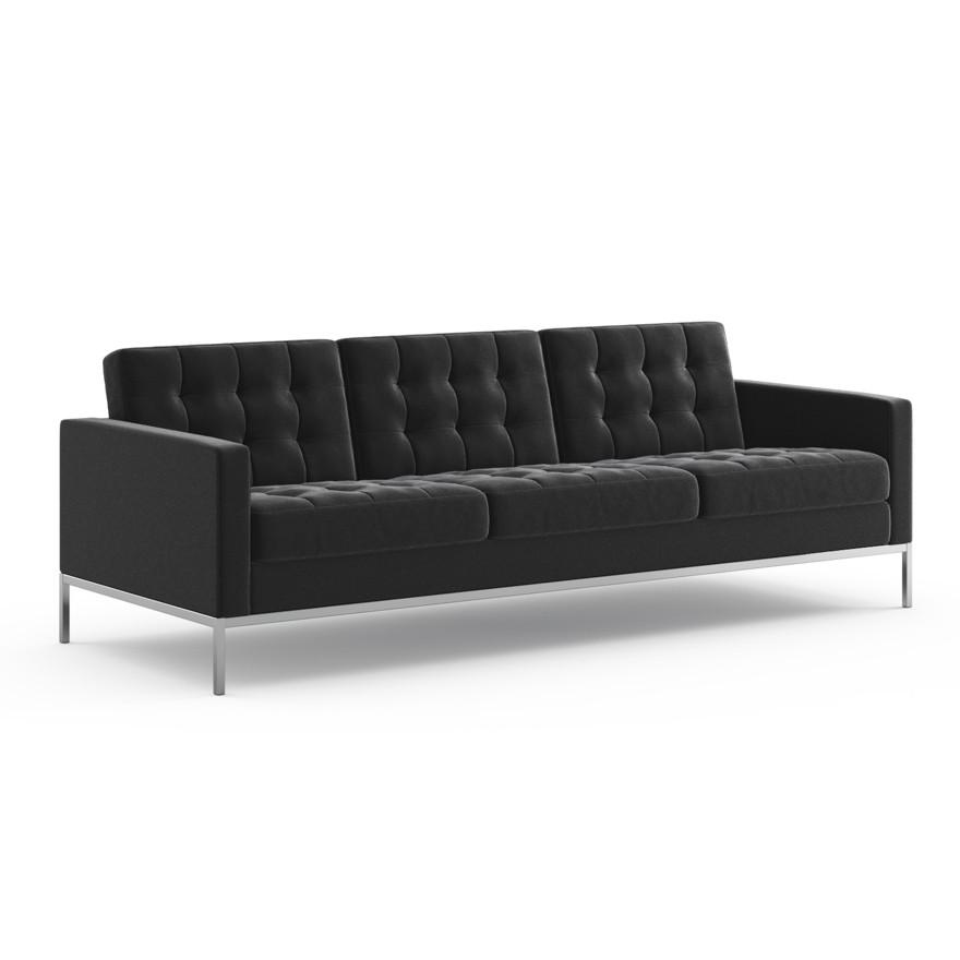 Florence Knoll Relaxed Sofa sofa Knoll Knoll Velvet - Ebony 