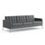 Florence Knoll Relaxed Sofa sofa Knoll Prairie Leather - Sterling 