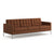 Florence Knoll Relaxed Sofa sofa Knoll Sabrina Leather - Nutmeg 