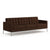 Florence Knoll Relaxed Sofa sofa Knoll Sabrina Leather - Mahogany 