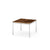 Florence Knoll Square Coffee Table Coffee Tables Knoll Sapolished chrometin Chrome Espresso marble, Satin finish 