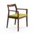 Krusin Armchair Side/Dining Knoll American Walnut +$220.00 Chartreuse Classic Boucle 