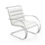 MR Lounge Arm Chair lounge chair Knoll Sabrina Leather - White 