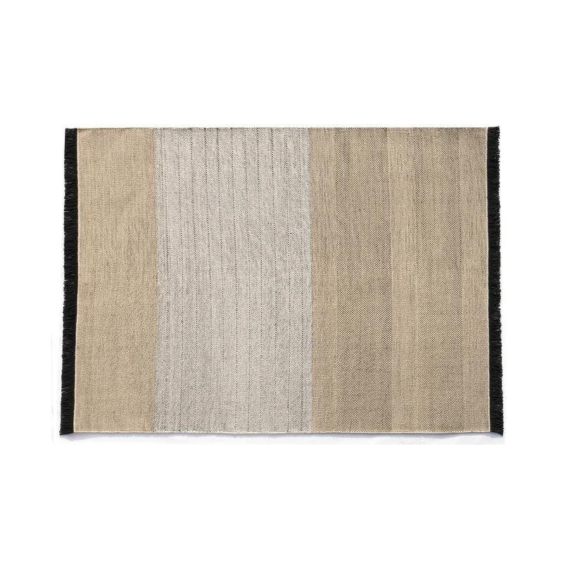 Tres Outdoor Rug Rug NaniMarquina Stripes Black outdoor Small - 5’7&quot; x 7’10&quot; 