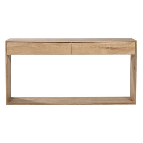 Oak Nordic Console Console Table Ethnicraft 63" 