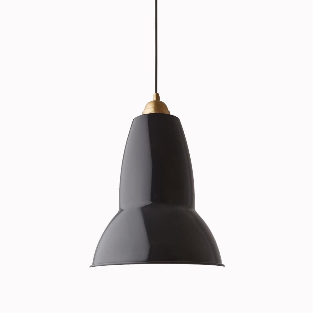 Original 1227 Brass Maxi Pendant ceiling lights Anglepoise Jet Black 