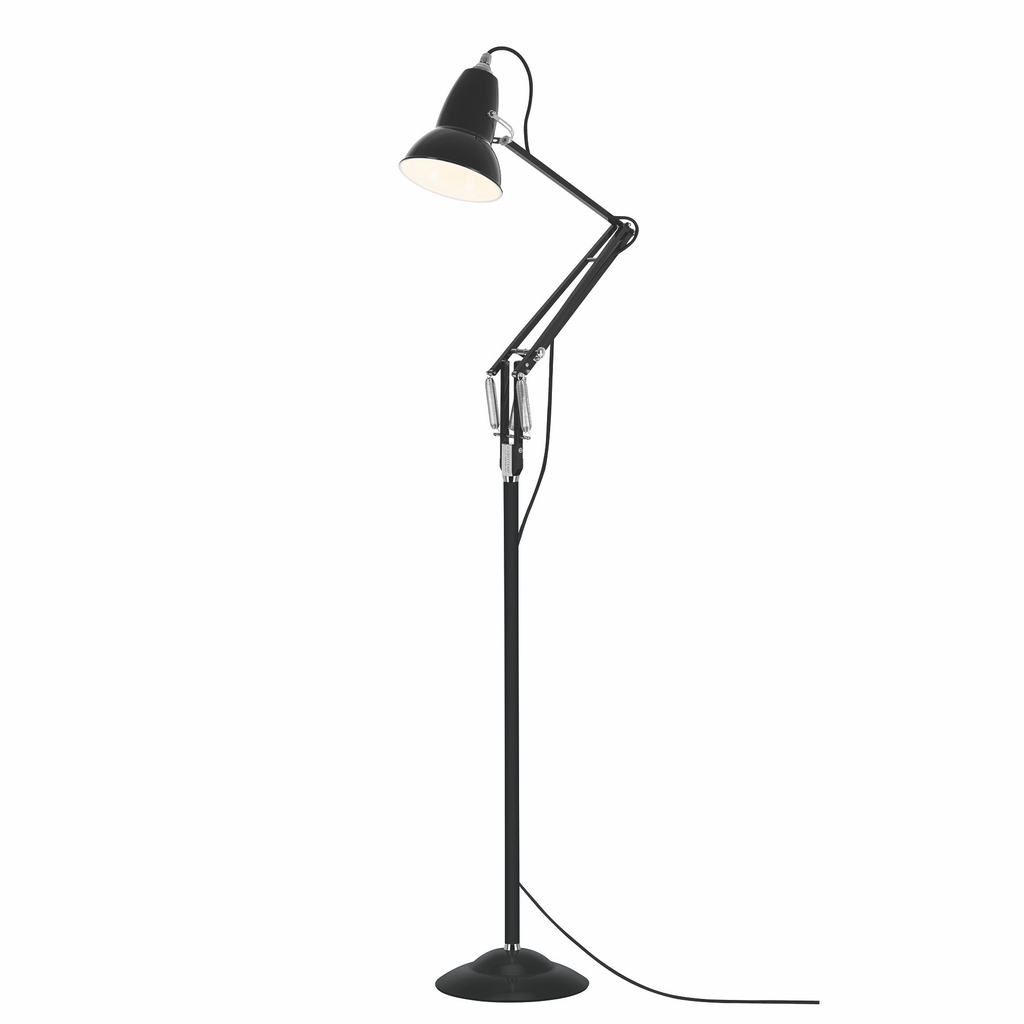 Original 1227 Floor Lamp Floor Lamps Anglepoise Jet Black 