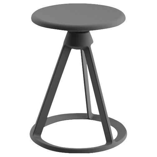 Piton Outdoor Fixed-Height Stool Outdoors Knoll Metallic Grey Metallic Grey 