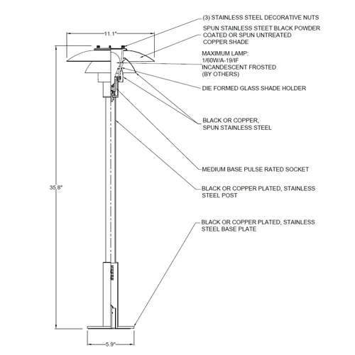 PH 3-2.5 Bollard Floor Lamp Floor Lamps Louis Poulsen 