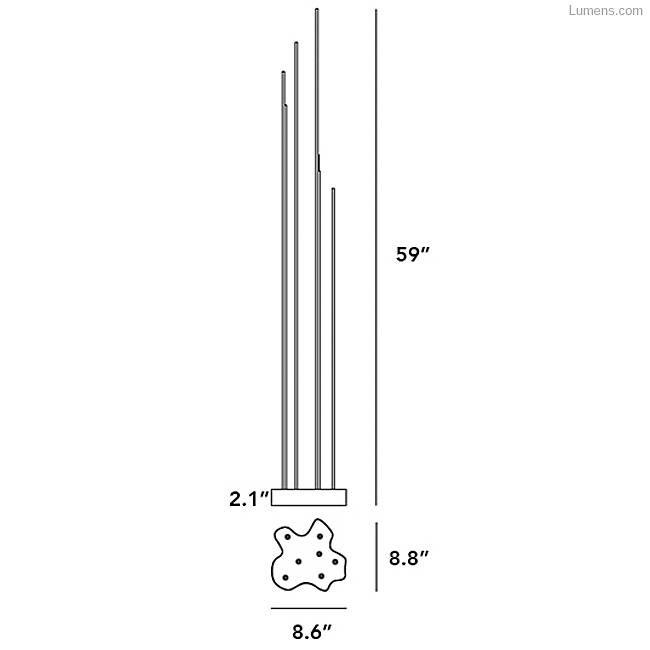 Reeds Floor Lamp Floor Lamps Artemide 