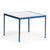 Richard Schultz 1966 Square Dining Table Dining Tables Knoll Blue 28" x 28"/White Porcelain Top 