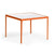 Richard Schultz 1966 Square Dining Table Dining Tables Knoll Orange 28" x 28"/White Porcelain Top 