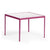 Richard Schultz 1966 Square Dining Table Dining Tables Knoll Plum 28" x 28"/White Porcelain Top 