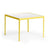 Richard Schultz 1966 Square Dining Table Dining Tables Knoll Yellow 28" x 28"/White Porcelain Top 
